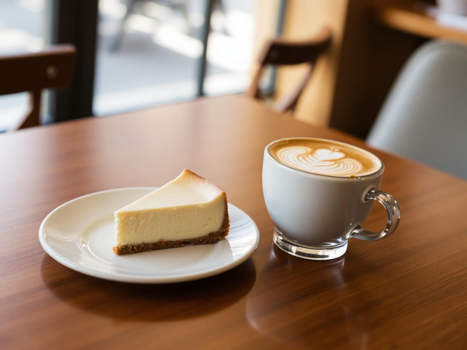 Kaffee und Käsekuchen